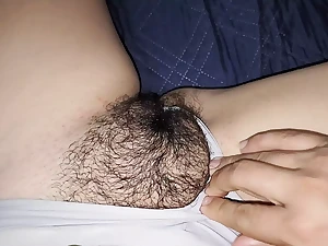 My school girl's furry puss is dribbling moist and well-prepped to be romped rock hard