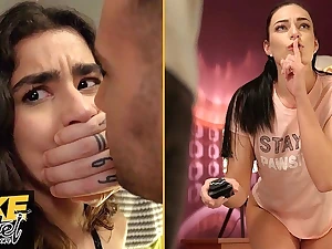 Luna Silver, Leanne Lace & Raul Costa in a crazy school 3some with fur frosted pakistani and Japanese college femmes