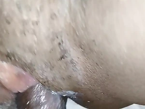 My kinky step-mother Afriporn9 gets a quickie before dad comes home