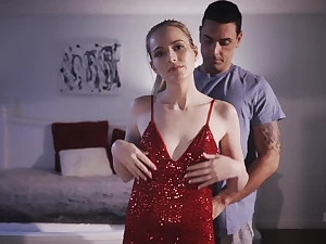 Stepdaughter showcases her art faculty in a hot added to steamy energy