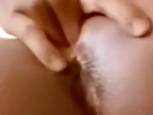 Cute Disastrous teen fingers mortal physically close-up give English video